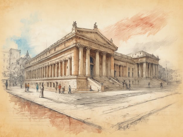 Auf dem Bild ist ein beeindruckendes architektonisches Gebäude zu sehen, das durch seine klassizistische Gestaltung besticht. Die imposanten Säulen und die symmetrische Fassade zeugen von großartiger Baukunst. Diese Art von Architektur ist oft in Bibliotheken, Museen oder staatlichen Gebäuden zu finden, was auf eine kulturelle und historische Bedeutung hinweist.Ein kulturelles Highlight, das in diesem Zusammenhang erwähnt werden kann, ist das Thema der Antike, das viele europäische Bauwerke inspiriert hat. Die Verbindung von Kunst und Architektur spiegelt sich hier wider, ähnlich wie bei berühmten Bauwerken wie der Prachtstraße von Paris oder dem Berliner Reichstag. Solche Gebäude sind nicht nur ein Zeichen für reiche Kulturgeschichte, sondern dienen auch als Orte des Austauschs und des Lernens.