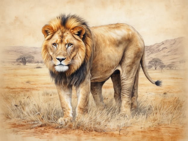 Auf dem Bild ist ein Löwe zu sehen, der zu den Big Five Südafrikas gehört. Die Big Five setzen sich aus folgenden Tieren zusammen:1. **Löwe** – Bekannt als der König der Tiere, symbolisiert er Stärke und Macht.2. **Elefant** – Diese majestätischen Tiere sind für ihre Intelligenz und soziale Struktur bekannt.3. **Leopard** – Ein geschickter Jäger, der oft in Bäumen angetroffen wird.4. **Rhinoceros** – Dieses große Tier ist für seine Dickhäutigkeit und bedrohte Art bekannt.5. **Büffel** – Ein starkes Tier, das oft in Herden lebt und für seine Robustheit geschätzt wird.Löwen sind oft für ihre gesellschaftlichen Strukturen und Rudelverhalten bekannt, was sie zu faszinierenden Vertretern der Tierwelt macht.