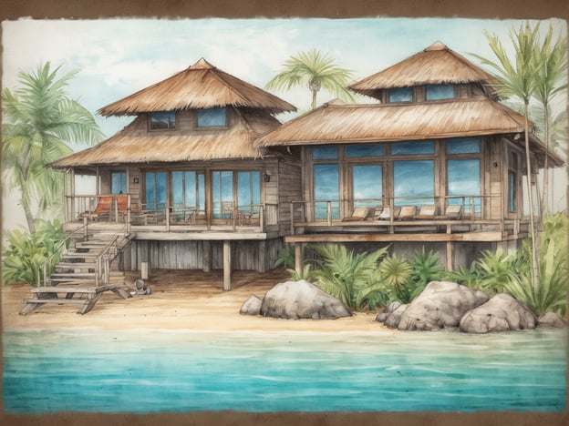 Auf dem Bild sind zwei malerische Wasserbungalows zu sehen, die auf COMO Cocoa Island passen. Diese Bungalows bieten eine herrliche Aussicht auf den türkisblauen Ozean und sind von üppigem Grün und Palmen umgeben.Die Gäste können hier zahlreiche Aktivitäten genießen, wie zum Beispiel:1. **Schnorcheln** im klaren Wasser, um die farbenfrohe Unterwasserwelt zu erkunden.2. **Entspannen auf der Terrasse** mit einem Buch und der frischen Meeresbrise.3. **Wellness-Anwendungen** im Spa, um Körper und Geist zu revitalisieren.4. **Feinschmeckergerichte** im hoteleigenen Restaurant, das internationale Küche anbietet.5. **Wassersportarten** wie Kajakfahren oder Stand-Up-Paddling, um die Umgebung aktiv zu erleben.Die harmonische Atmosphäre und die komfortablen Unterkünfte machen COMO Cocoa Island zu einem perfekten Rückzugsort für Erholungssuchende.