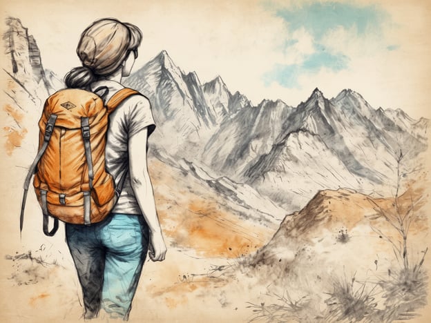 Auf dem Bild ist eine Person mit einem Rucksack zu sehen, die vor einer beeindruckenden Berglandschaft steht. Diese Szene eignet sich hervorragend für Aktivitäten und Exkursionen für Gäste.Hier sind einige Vorschläge:1. **Wanderungen**: Erkundung der umliegenden Berge auf verschiedenen Wanderwegen, die unterschiedliche Schwierigkeitsgrade bieten.2. **Bergtouren**: Geführte Touren mit erfahrenen Guides, die die besten Aussichtspunkte und versteckten Plätze zeigen.3. **Fotografie-Workshops**: Kurse für Fotografie-Enthusiasten, um atemberaubende Landschaftsbilder einzufangen.4. **Naturbeobachtungen**: Geführte Exkursionen, um die lokale Flora und Fauna zu entdecken.5. **Picknicks**: Organisation von Picknicks in malerischen Gegenden mit Blick auf die Berge.6. **Camping**: Übernachtung in der Natur, um das Abenteuer in der Berglandschaft zu genießen.Diese Aktivitäten bieten eine tolle Möglichkeit, die Schönheit der Natur zu erleben und aktiv zu sein.
