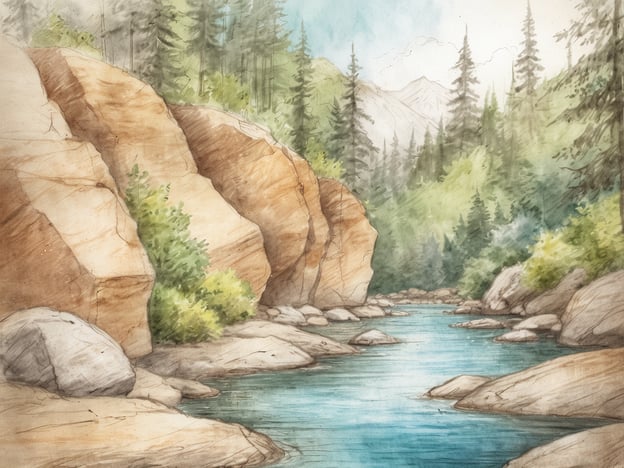 Auf dem Bild ist eine malerische Landschaft mit einem klaren Fluss, umgeben von hohen Bäumen und beeindruckenden Felsen zu sehen. In einem Resort, das in einer solchen Umgebung liegt, könnten zahlreiche Aktivitäten und Freizeitmöglichkeiten angeboten werden, wie zum Beispiel:1. **Wanderungen**: Erkunden Sie die umliegenden Wälder und Berge auf gut markierten Wanderwegen.2. **Kajakfahren**: Genießen Sie eine aufregende Fahrt im Kajak auf dem ruhigen Fluss.3. **Fischen**: Versuchen Sie Ihr Glück beim Angeln in den klaren Gewässern.4. **Picknick**: Verbringen Sie entspannte Stunden am Ufer des Flusses mit einem Picknick.5. **Naturfotografie**: Halten Sie die atemberaubende Landschaft und Tierwelt mit der Kamera fest.6. **Yoga im Freien**: Praktizieren Sie Yoga in der friedlichen Naturschönheit.7. **Vogelbeobachtung**: Entdecken Sie verschiedene Vogelarten und genießen Sie die Natur.Diese Aktivitäten bieten eine perfekte Möglichkeit, die Natur zu erleben und zu entspannen.