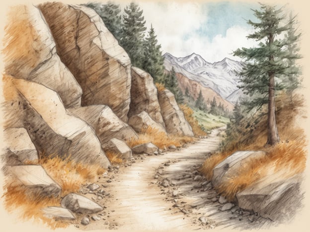 Auf dem Bild ist ein malerischer Waldweg zu sehen, umgeben von beeindruckenden Felsen und Bäumen. Diese Szenerie könnte in den Alpen oder in einem Nationalpark vorkommen. In der Umgebung könnten einige Sehenswürdigkeiten oder Ausflugsziele liegen, wie:
1. **Nationalpark Berchtesgaden** – berühmt für seine atemberaubenden Berge und Wanderwege.
2. **Zugspitze** – Deutschlands höchster Gipfel mit tollen Aussichten und verschiedenen Wanderrouten.
3. **Königssee** – ein malerischer See, der von hohen Bergen umgeben ist, ideal für Bootsfahrten und Wanderungen.
4. **Eagle's Nest** – eine historisch relevante Berghütte mit beeindruckendem Blick auf die Umgebung.
Solche Orte laden zum Wandern und Erleben der Natur ein.
