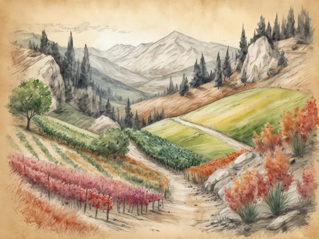 Auf dem Bild ist eine malerische Landschaft mit Weinbergen und Bergen im Hintergrund zu sehen. In dieser Umgebung gibt es zahlreiche Freizeitmöglichkeiten, wie zum Beispiel:
1. **Wandern**: Es gibt viele Wanderwege, die durch die Weinberge und die schönen Naturkulissen führen.
2. **Weinproben**: Besuche in lokalen Weingütern bieten die Möglichkeit, verschiedene Weinsorten zu probieren und mehr über die Weinproduktion zu erfahren.
3. **Fotografie**: Die malerische Landschaft ist ideal für Fotografie-Liebhaber, die die Schönheit der Natur festhalten möchten.
4. **Fahrradtouren**: Radfahren durch die Weinregionen kann ein tolles Abenteuer sein, um die Gegend aktiv zu erkunden.
5. **Picknicks**: Die idyllischen Plätze laden ein, ein Picknick im Freien zu genießen und die frische Luft zu erleben.
Diese Aktivitäten bieten eine wunderbare Möglichkeit, die Natur und die lokale Kultur zu genießen.