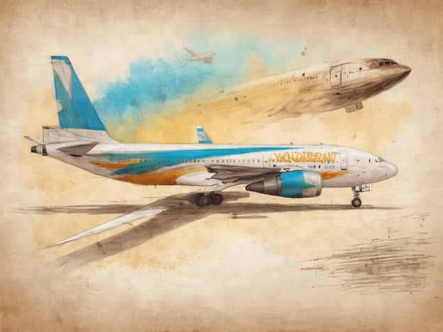 Auf dem Bild ist eine stilisierte Illustration eines Flugzeugs zu sehen, möglicherweise entworfen im Aquarell-Stil. Es zeigt Elemente wie Flügel und Triebwerke, mit einem sanften Farbübergang im Hintergrund.
**Überblick über die Centara Villas Phuket:**
Die Centara Villas Phuket ist ein malerisches Resort, das sich in der Nähe von Karon Beach in Phuket, Thailand, befindet. Es bietet eine Kombination aus luxuriösen Villen und atemberaubenden Ausblicken auf das Meer. Viele Villen verfügen über private Pools und stilvolle Annehmlichkeiten, ideal für Paare und Familien. Die Anlage bietet auch verschiedene Freizeitmöglichkeiten wie Wassersport, Wellnessanwendungen und gastronomische Erlebnisse, die den Gästen helfen, sich zu entspannen und die Schönheit der tropischen Umgebung zu genießen.