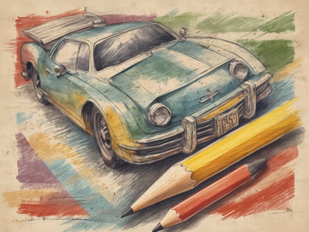 Auf dem Bild ist ein gezeichnetes Auto zu sehen, das in einer skizzenhaften Kunsttechnik dargestellt ist. Es hat eine auffällige grüne Farbe mit einigen Farbakzenten und eine sportliche Bauweise. Neben dem Auto liegen zwei Buntstifte, einer gelb und einer rot, die künstlerisches Arbeiten symbolisieren. Der Hintergrund ist in verschiedenen Farben gehalten und unterstreicht den kreativen Charakter des Bildes.
Zu Centara Ayutthaya: Es handelt sich um ein Hotel in Ayutthaya, Thailand, das für seine Lage in der Nähe historischer Stätten bekannt ist. Die Anlage bietet modernen Komfort, Annehmlichkeiten wie einen Pool, Restaurants und Wellnessangebote und ist ideal für Reisende, die die kulturelle Geschichte der Region erkunden möchten.