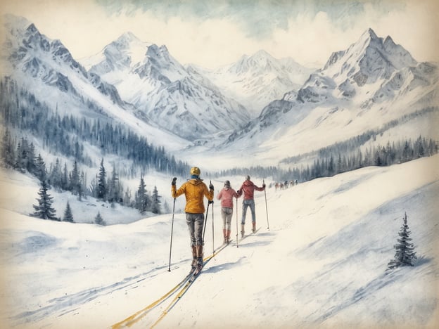 Auf dem Bild sind Langläufer in einer verschneiten Berglandschaft zu sehen, die durch eine Winterlandschaft mit Bergen und Nadelbäumen gleiten.Hier sind einige Tipps und Tricks für Langlauf in Seefeld:1. **Richtige Ausrüstung**: Achte darauf, dass du qualitativ hochwertige Langlaufski und Stöcke hast, passend zu deinem Können und deiner Körpergröße.2. **Technik üben**: Nimm dir Zeit, die richtige Technik zu erlernen. Besuche einen Kurs, um die Grundlagen des klassischen und Skating-Stils zu verstehen.3. **Pistenkenntnis**: Informiere dich über die verschiedenen Loipen in Seefeld. Es gibt Strecken für Anfänger bis hin zu fortgeschrittenen Läufern.4. **Kondition aufbauen**: Arbeite an deiner Ausdauer, da Langlauf eine hohe körperliche Anstrengung erfordert. Regelmäßiges Training vor der Saison hilft.5. **Wetterbedingungen**: Achte auf die Wetter- und Schneebedingungen. Das kann die Wahl der Pisten und deine Ausrüstung beeinflussen.6. **Genuss der Natur**: Nutze die Gelegenheit, die wunderschöne Natur um Seefeld herum zu genießen. Plane Pausen ein, um die Aussicht zu genießen.Mit diesen Tipps kannst du deinen Langlaufaufenthalt in Seefeld optimal gestalten!