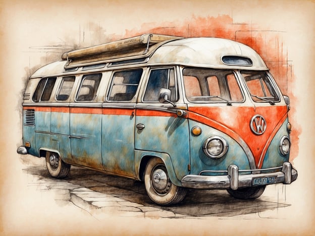 Auf dem Bild ist ein klassischer Volkswagen-Bus zu sehen. Dieses Fahrzeug ist oft mit Reisen und Abenteuer verbunden, was das Besuchererlebnis in der Natur oder bei Festivals bereichern kann. Viele Menschen nutzen solche Busse als mobile Unterkünfte oder für Roadtrips, wodurch eine entspannte Atmosphäre und das Gefühl von Freiheit entstehen.
Die Einrichtungen in diesem Kontext können Campingausrüstungen wie Schlafplätze, die Küche oder Stauraum für Gepäck umfassen, was das Reisen besonders komfortabel und praktisch macht. Solch ein Erlebnis kann Familien und Freunden unvergessliche Erinnerungen bescheren.
