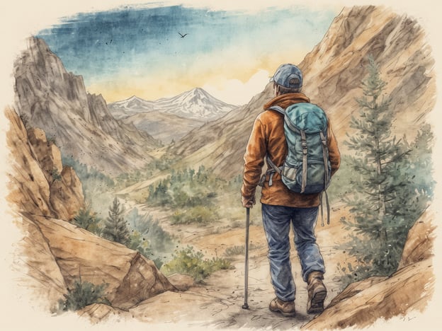 Auf dem Bild ist eine Person zu sehen, die in einer malerischen Berglandschaft wandert. Diese Umgebung eignet sich hervorragend für Aktivitäten von Naturliebhabern und Erholungssuchenden. Es gibt viele Möglichkeiten, die Natur zu genießen, wie:1. **Wandern und Trekking**: Die schneebedeckten Berge und die grünen Täler laden zu ausgedehnten Wanderungen ein.2. **Naturbeobachtung**: Beobachten von Vögeln und anderen Wildtieren in ihrem natürlichen Lebensraum.3. **Fotografie**: Die beeindruckenden Landschaften sind perfekte Motive für Landschaftsfotografie.4. **Entspannung und Meditation**: Die Ruhe der Natur bietet einen idealen Ort, um sich zu erholen und die Gedanken zu ordnen.5. **Picknicken**: Eine kleine Pause in der Natur mit Essen und Getränken kann sehr erholsam sein.Diese Aktivitäten fördern das Wohlbefinden und ermöglichen es, die Schönheit der Natur in vollen Zügen zu genießen.