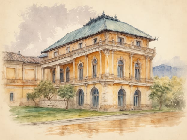 Auf dem Bild könnte eine stilvolle Villa oder ein historisches Gebäude zu sehen sein, das an die Architektur in Bad Ischl erinnert. In Bad Ischl befinden sich zahlreiche Sehenswürdigkeiten, wie die Kaiservilla, die früher von Kaiser Franz Joseph und seiner Familie genutzt wurde.Ebenfalls bekannt sind die schönen Parks und Gärten, in denen man entspannen kann, und die herrliche Natur rund um den Traunsee, wo Aktivitäten wie Wandern oder Radfahren angeboten werden. Wenn du die Region besuchst, solltest du auch die Thermalquellen und das berühmte Café Zauner probieren, das für seine Torten bekannt ist.