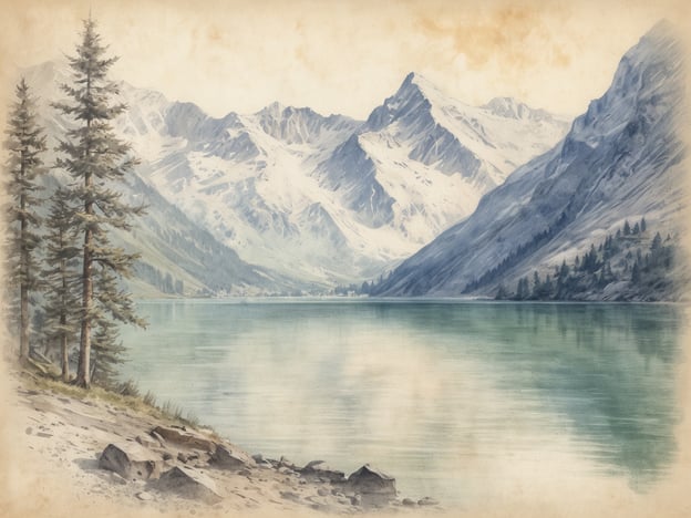 Auf dem Bild ist eine malerische Landschaft mit einem ruhigen See, umgeben von hohen Bergen und Nadelbäumen zu sehen. Diese Szenerie erinnert an die beeindruckende Natur rund um Zell am See, einem beliebten Ferienort in Österreich.In Zell am See gibt es viele kulturelle Highlights, wie die historische Altstadt mit ihren charmanten Gebäuden, die Pfarrkirche St. Hippolyt, und das jährliche Festival "Zeller See Fest", das die lokale Kultur und Tradition feiert. Außerdem bietet die Region Möglichkeiten für Aktivitäten wie Wandern, Radfahren und Skifahren in den umliegenden Bergen.
