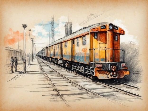 Auf dem Bild ist ein alter Zug an einem Bahnhof zu sehen. Diese Darstellung könnte Symbolik für nachhaltigen Transport und die Förderung öffentlicher Verkehrsmittel bieten, was im Rahmen von Umweltschutzinitiativen wichtig ist.Die Nutzung von Zügen anstelle von Autos reduziert den CO2-Ausstoß und trägt zur Verringerung der Verkehrsdichte in Städten bei. Bildungsinitiativen könnten sich darauf konzentrieren, die Bedeutung nachhaltiger Mobilität zu vermitteln und zu zeigen, wie wichtig es ist, alternative Verkehrsmittel zu wählen, um unseren ökologischen Fußabdruck zu minimieren.Zusammen könnten solche Initiativen das Bewusstsein für Umweltthemen erhöhen und die Menschen dazu anregen, aktiv an einem umweltfreundlicheren Lebensstil mitzuwirken.