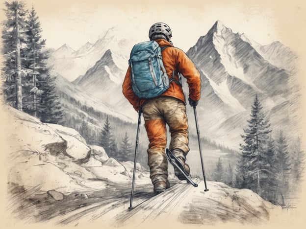 Auf dem Bild ist eine Person zu sehen, die in der Natur wandert, umgeben von majestätischen Bergen und Bäumen. Diese Aktivität erinnert an die Freizeitmöglichkeiten in Ramsau, die für ihre atemberaubenden Landschaften bekannt ist.In Ramsau kann man hervorragend wandern und die traumhaften Wanderwege genießen. Es gibt viele gut ausgeschilderte Routen für verschiedene Schwierigkeitsgrade, die sowohl für Anfänger als auch für erfahrene Wanderer geeignet sind. Zudem bieten sich auch Möglichkeiten zum Radfahren und Mountainbiken in der malerischen Umgebung. Im Winter ist Ramsau ein beliebtes Ziel für Skifahrer und Snowboarder, während im Sommer Aktivitäten wie Klettern und Nordic Walking angeboten werden. Egal zu welcher Jahreszeit, Ramsau hat für Outdoor-Enthusiasten viel zu bieten.