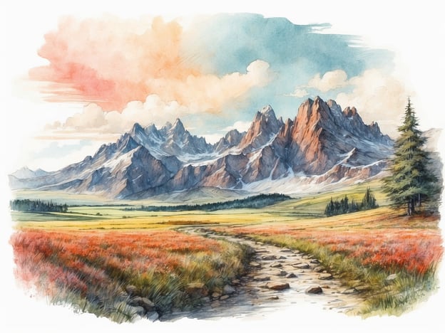 Auf dem Bild ist eine malerische Landschaft mit majestätischen Bergen im Hintergrund und einem bunten Blumenfeld im Vordergrund zu sehen. Die Darstellung könnte an einen Nationalpark erinnern, der oft als Schutzgebiet für die natürliche Schönheit und Biodiversität geschaffen wurde.
Die Geschichte solcher Parks reicht oft bis ins 19. Jahrhundert zurück, als die Idee entstand, bestimmte Gebiete zum Schutz der Natur einzurichten. Der erste Nationalpark der Welt, Yellowstone, wurde 1872 gegründet und diente als Vorbild für viele weitere Parks in den USA und weltweit. Diese Schutzgebiete wurden geschaffen, um einzigartige Landschaften, seltene Pflanzen und Tiere sowie kulturelle Relikte zu bewahren.
Die Entwicklung von Nationalparks hat im Laufe der Jahre dazu beigetragen, das Bewusstsein für Umweltschutz zu schärfen und Besucher aus aller Welt anzuziehen. Oft beinhalten sie Wanderwege, Informationszentren und Programme zur Aufklärung über die lokale Flora und Fauna. In der heutigen Zeit stehen viele Parks vor Herausforderungen wie Klimawandel und Tourismusmanagement, was ihre fortgesetzte Erhaltung und die Balance zwischen Naturschutz und recreation erfordert.