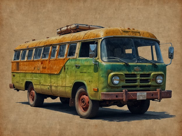 Auf dem Bild ist ein älterer, bunter Bus zu sehen, der eine nostalgische Ausstrahlung hat. Solche Fahrzeuge können für nachhaltiges und verantwortungsvolles Reisen genutzt werden, indem sie als Wohnmobile oder Transportmittel für Gruppenreisen dienen.Es ist wichtig, beim Reisen umweltfreundliche Optionen zu wählen, wie die Nutzung von öffentlichen Verkehrsmitteln oder das Teilen von Fahrzeugen, um den ökologischen Fußabdruck zu minimieren. Außerdem kann man mit einem alten Bus die Kultur und die Umgebung auf authentische Weise erleben, während man gleichzeitig den Charme vergangener Zeiten erfährt.