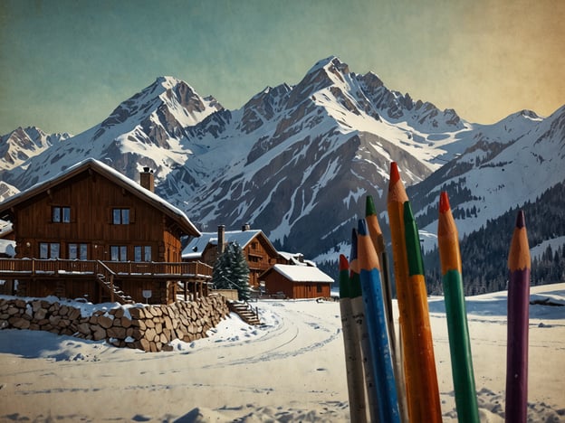 Auf dem Bild ist eine malerische Winterlandschaft mit schneebedeckten Bergen und traditionellen Holzhäusern zu sehen. Wenn du auf der Suche nach unentdeckten Skigebieten bist, könnten folgende Geheimtipps interessant für dich sein:1. **Engadin**: Abseits der bekannten Pisten gibt es versteckte Routen und unberührte Schneegebiete. Besonders in der Region um Maloja findet man tolle Abfahrten.2. **Arosa-Lenzerheide**: Weniger frequentierte Pisten, die fantastische Abfahrten bieten. Hier kannst du in den Genuss von ruhigen Tagen im Schnee kommen.3. **Wallis**: Orte wie Grimentz oder Zinal bieten tolle Möglichkeiten für Freerider und sind weniger überlaufen.4. **Tirol**: Das Stubai-Tal hat einige versteckte Pisten, ideal für Abenteuerlustige.5. **Bregenzerwald**: Hier findest du nicht nur schöne Abfahrten, sondern auch eine Vielzahl von Hütten für eine gemütliche Rast.Diese Orte bieten nicht nur Ski-Highlights, sondern auch die Möglichkeit, die natürliche Schönheit der Berge in Ruhe zu genießen!