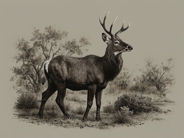 Auf dem Bild ist ein Tier zu sehen, das wie ein Hirsch aussieht, umgeben von einer natürlichen Landschaft mit Büschen und Gras.Wenn du eine perfekte Safari planen möchtest, hier einige praktische Tipps:1. **Reiseziel auswählen**: Informiere dich über die besten Safari-Länder (z. B. Kenia, Tansania, Südafrika) und ihre spezifischen Tierarten.2. **Beste Reisezeit**: Die Trockenzeit ist oft die beste Zeit für Safaris, da Tiere zu Wasserstellen kommen.3. **Unterkunft buchen**: Überlege, ob du in einer Lodge, einem Zeltlager oder einem Campingplatz übernachten möchtest. Jede Option hat ihre Vorzüge.4. **Kamera vorbereiten**: Vergiss nicht, eine gute Kamera oder ein Smartphone mit hoher Auflösung dabei zu haben, um die Tierbeobachtungen festzuhalten.5. **Packliste erstellen**: Nimm ferngläser, bequeme Kleidung, Sonnencreme, Insektenschutzmittel und genügend Wasser mit.6. **Führer oder Guide**: Überlege, ob du einen erfahrenen Guide buchen möchtest, um die besten Beobachtungsstellen zu finden und mehr über die Tierwelt zu erfahren.7. **Respektiere die Natur**: Halte Abstand zu den Tieren und folge den Anweisungen deines Guides, um die Tiere nicht zu erschrecken oder ihre natürlichen Verhaltensweisen zu stören.Viel Spaß bei deiner Safari-Planung!