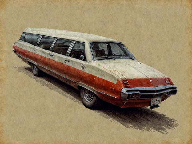 Auf dem Bild ist ein Oldtimer zu sehen, genauer gesagt ein Kombi mit einer markanten orange-weißen Lackierung.Wie recherchierst du am besten vor deiner Reise?Um gründlich vorzubereiten, empfehle ich dir, folgende Schritte zu unternehmen:1. **Zielort recherchieren**: Informiere dich über Sehenswürdigkeiten, Kultur und Geschichte des Reiseziels.2. **Unterkünfte vergleichen**: Nutze Plattformen wie Booking.com oder Airbnb, um verschiedene Unterkunftsmöglichkeiten zu prüfen und Bewertungen zu lesen.3. **Transportmittel planen**: Überlege, wie du vor Ort reisen möchtest – ob mit dem Auto, öffentlichen Verkehrsmitteln oder zu Fuß.4. **Aktivitäten und Veranstaltungen**: Suche nach interessanten Aktivitäten oder Veranstaltungen, die während deines Aufenthalts stattfinden.5. **Reiseblogs und Foren**: Lies Erfahrungsberichte von anderen Reisenden, um hilfreiche Tipps und Insiderinformationen zu erhalten.6. **Klima und Packliste**: Informiere dich über das Wetter, um die richtige Kleidung einzupacken.Mit diesen Informationen bist du gut auf deine Reise vorbereitet!