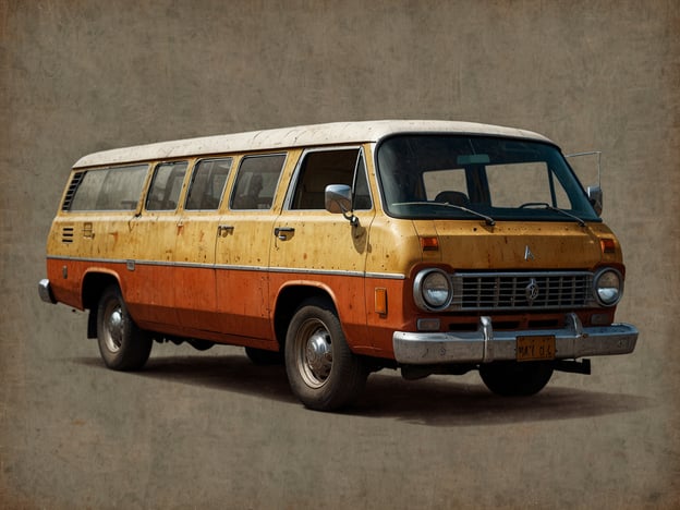 Auf dem Bild ist ein alter Minivan zu sehen, der in Gelb und Orange lackiert ist und Anzeichen von Abnutzung aufweist.### Praktische Reisehinweise:1. **Fahrzeugüberprüfung**: Wenn Sie einen ähnlichen alten Minivan mieten oder kaufen möchten, überprüfen Sie stets den Zustand des Fahrzeugs, insbesondere Bremsen, Reifen und Beleuchtung.2. **Versicherung**: Achten Sie darauf, dass das Fahrzeug ausreichend versichert ist, insbesondere wenn Sie in unbekannten Gebieten unterwegs sind.### Sicherheitsinformationen:1. **Vor der Abfahrt**: Stellen Sie sicher, dass alle Insassen angeschnallt sind, und machen Sie sich mit den Verkehrsregeln des jeweiligen Landes vertraut.2. **Fahrzeugwartung**: Alte Fahrzeuge benötigen möglicherweise mehr Wartung. Prüfen Sie regelmäßig den Ölstand und die Kühlflüssigkeit.3. **Notfallausrüstung**: Führen Sie eine Notfallausrüstung mit sich, darunter ein Erste-Hilfe-Set, Warnwesten und ein Ersatzreifen.Reisen mit alten Fahrzeugen können abenteuerlich sein, aber Sicherheit sollte immer oberste Priorität haben!
