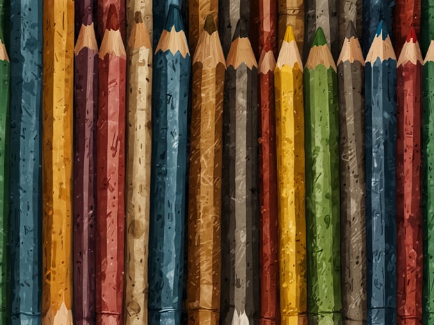 Auf dem Bild sind viele farbige Buntstifte zu sehen, die ordentlich nebeneinander angeordnet sind. Die Stifte haben verschiedene Farben, darunter Rot, Gelb, Blau, Grün und Braun, und scheinen unterschiedlich abgenutzt zu sein.### Bewertung:Die Vielfalt der Farben macht das Bild ansprechend und könnte besonders für kreative Menschen oder Künstler inspirierend wirken. Es vermittelt ein Gefühl von Kreativität und Spiel.### Empfehlungen:- **Für Künstler:** Nutze solch eine Farbauswahl, um deine Zeichnungen lebendiger und eindrucksvoller zu gestalten.- **Für Kinder:** Dieses Bild kann als Motivationsquelle dienen, um das Zeichnen und Malen zu fördern.- **Für Dekoration:** Überlege, das Bild als kunterbunte Wanddekoration in einem Kreativraum oder Büro zu verwenden, um die Atmosphäre aufzulockern.Insgesamt vermittelt das Bild ein positives und kreatives Gefühl!