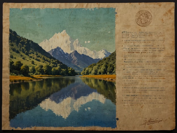 Auf dem Bild ist eine malerische Landschaft zu sehen, die von majestätischen Bergen und einem ruhigen, spiegelnden Wasserzug geprägt ist. Die Vegetation ist üppig und grün, was eine friedliche und harmonische Atmosphäre ausstrahlt. Diese Szene kann an eine Reflexion über die natürliche Schönheit und die innere Reise erinnern, die viele Menschen auf dem Jakobsweg erfahren.Der Jakobsweg ist nicht nur ein physischer Weg, sondern auch eine Gelegenheit zur Selbstfindung und persönlichen Weiterentwicklung. Ähnlich wie die ruhige Umgebung in diesem Bild kann der Weg dazu beitragen, Gedanken zu klären und innere Stärke zu finden. Die Schönheit der Natur dient oft als Inspiration und Motivation, den eigenen Lebensweg weiterzugehen und neue Perspektiven zu entdecken.