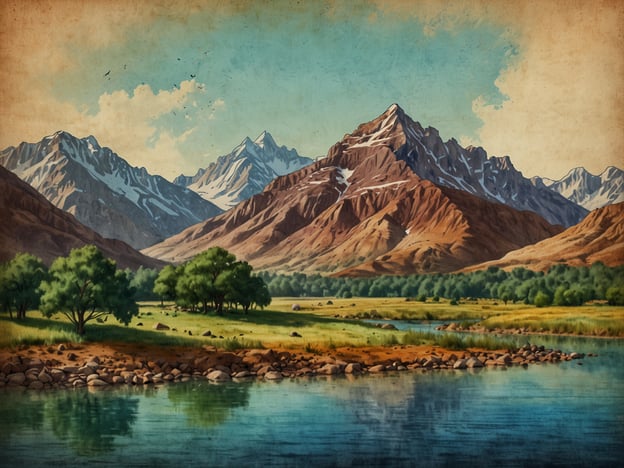 Auf dem Bild ist eine malerische Landschaft mit hohen Bergen und einem ruhigen Fluss zu sehen. Die Berge sind teilweise mit Schnee bedeckt, und die Umgebung ist grün mit Bäumen, die am Ufer des Wassers stehen.Warum mit dem Zug durch Europa reisen? Zugreisen bieten eine entspannte Möglichkeit, die atemberaubenden Landschaften und kulturellen Sehenswürdigkeiten des Kontinents zu genießen. Man kann bequem durch verschiedene Länder fahren, die Natur betrachten und die Landschaften erleben, die oft spektakulär sind – genau wie auf dem Bild. Zudem sind Zugreisen oft umweltfreundlicher und ermöglichen es, mehr von der Reisegeschichte und den Menschen in den verschiedenen Regionen mitzunehmen.