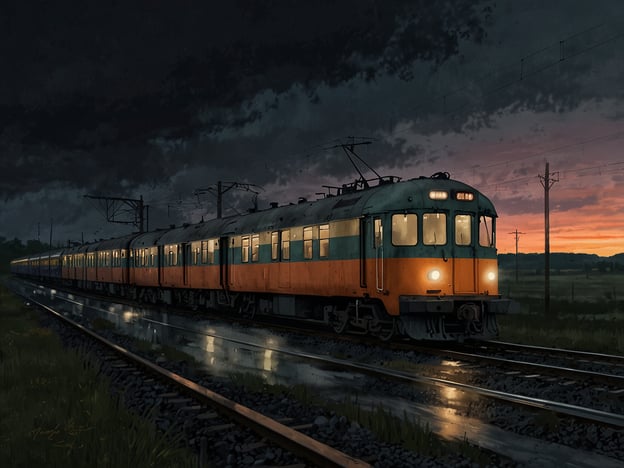 Auf dem Bild ist ein Zug zu sehen, der bei Dämmerung auf einer Bahnstrecke steht. Der Himmel ist bewölkt, und die Szenerie hat eine ruhige, melancholische Atmosphäre.Hier sind einige Budgettipps für deine Zugreise:1. **Früh buchen**: Probiere, deine Tickets frühzeitig zu kaufen, um von Rabatten und Sonderangeboten zu profitieren.2. **Nutzung von Sparangeboten**: Informiere dich über spezielle Sparangebote oder Tageskarten, die oft günstiger sind.3. **Fahrgemeinschaften**: Manchmal kann es günstiger sein, eine Fahrgemeinschaft zu bilden, besonders wenn du mit mehreren Personen reist.4. **Essen und Trinken mitnehmen**: Vermeide teure Snacks und Getränke im Zug, indem du deine eigenen mitnimmst.5. **Flexible Reisedaten**: Wenn du flexibel mit deinen Reisedaten bist, kannst du häufig günstigere Tickets finden.6. **Jugend- oder Seniorenrabatte**: Nutze eventuell verfügbare Rabatte für bestimmte Altersgruppen oder für Studenten.Mit diesen Tipps kannst du sicherstellen, dass deine Zugreise nicht nur angenehm, sondern auch kostengünstig wird!