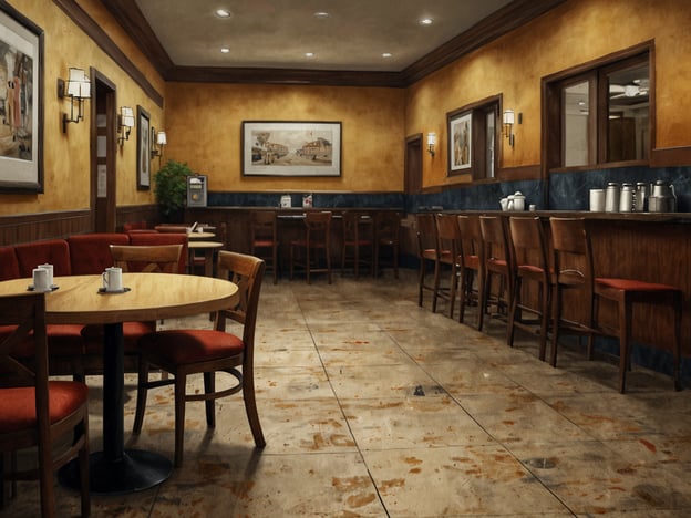 Auf dem Bild ist ein gemütlicher Innenraum zu sehen, der einem Café oder Bistro ähnelt. Es gibt runde Tische mit Stühlen sowie eine Sitzecke mit roten Polstern. An den Wänden hängen Bilder, und es sind mehrere Lichtquellen vorhanden, die für eine warme Atmosphäre sorgen.### Praktische Reisetipps:1. **Wählen Sie die richtige Zeit**: Besuchen Sie Cafés außerhalb der Hauptverkehrszeiten, um einen ruhigen Platz zu finden.2. **Sprache**: Es kann hilfreich sein, einige grundlegende Wörter in der Landessprache zu lernen, um mit dem Personal zu kommunizieren.3. **Bezahlen**: Informieren Sie sich vorher über die Zahlungsmethoden. Viele Cafés akzeptieren Kartenzahlung, aber es ist gut, auch etwas Bargeld dabei zu haben.### Sicherheitsaspekte:1. **Wertgegenstände**: Lassen Sie keine Wertsachen unbeaufsichtigt auf dem Tisch liegen, um Diebstähle zu vermeiden.2. **Notausgänge**: Achten Sie beim Betreten des Cafés auf die Lage der Notausgänge.3. **Lokale Gewohnheiten**: Seien Sie sich der lokalen Verhaltensregeln bewusst, um Missverständnisse zu vermeiden und respektvoll zu handeln.Diese Aspekte können dazu beitragen, Ihren Besuch in einem Café angenehmer und sicherer zu gestalten.