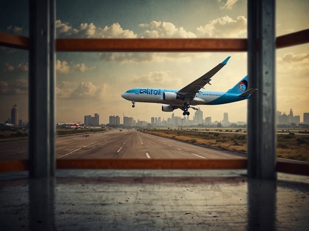 Auf dem Bild ist ein Flugzeug zu sehen, das in der Nähe eines Flughafens landet. Der Blick scheint durch eine Art Geländer oder Rahmen zu sein, was den Eindruck eines Fensters oder Balkons vermittelt.Wenn du günstige Flüge nach Indien finden möchtest, empfehle ich dir folgende Tipps:1. **Vergleiche Flugpreise**: Nutze Vergleichsseiten wie Skyscanner oder Kayak, um die besten Angebote zu finden.2. **Flugdaten flexibel wählen**: Wenn du flexibel in deinen Reisedaten bist, kannst du oft günstigere Flüge ergattern.3. **Früh buchen**: Frühzeitiges Buchen kann dir helfen, bessere Preise zu sichern.4. **Newsletter abonnieren**: Melde dich bei Airlines und Reiseseiten an, um über Sonderaktionen informiert zu werden.5. **Low-Cost-Airlines prüfen**: Schau dir auch Billigfluggesellschaften an, die möglicherweise günstigere Optionen anbieten.So findest du passende Flüge zu einem guten Preis!