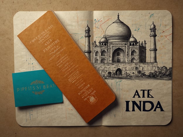Auf dem Bild ist eine stilisierte Darstellung des Taj Mahal zu sehen, zusammen mit einem Menü oder einer Informationsbroschüre über ein Restaurant oder eine Unterkunft in Indien.Hier sind einige praktische Tipps für deinen Flug nach Indien:1. **Visa und Dokumente**: Stelle sicher, dass du ein gültiges Visum hast und alle notwendigen Reisedokumente dabei sind.2. **Impfungen**: Informiere dich über empfohlene Impfungen, da bestimmte Impfungen für die Einreise nach Indien erforderlich sein können.3. **Geld umtauschen**: Wechsle etwas Geld in Indische Rupien, bevor du ankommst oder nutze Geldautomaten vor Ort.4. **Flughafentransfer**: Plane deinen Transfer vom Flughafen zu deiner Unterkunft im Voraus.5. **Gepäck**: Vermeide Übergepäck, indem du dir eine Liste machst und nur das Nötigste einpackst.6. **Kultur und Kleidung**: Respektiere die lokale Kultur und kleide dich angemessen, besonders bei Besuchen von Tempeln oder religiösen Stätten.7. **Essen und Trinken**: Achte auf deine Ernährung, trinke nur abgefülltes Wasser und sei vorsichtig mit Straßenessen.Viel Spaß auf deiner Reise nach Indien!