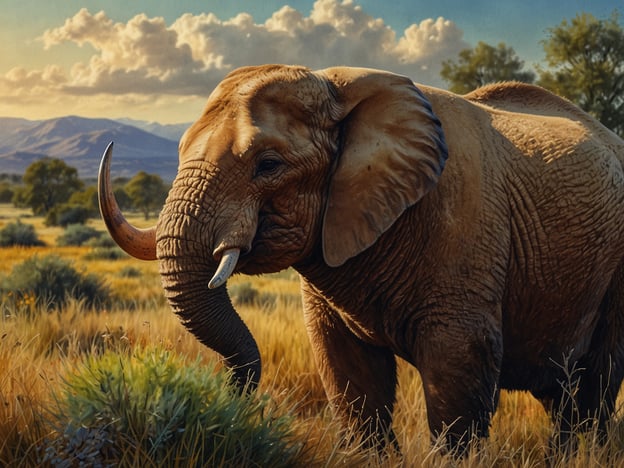 Auf dem Bild ist ein Elefant zu sehen, der in einer savannenähnlichen Landschaft steht. Elefanten sind beeindruckende Tiere, die insbesondere in Afrika verbreitet sind.Ruanda, bekannt als das "Land der tausend Hügel", hat eine abwechslungsreiche Landschaft, die nicht nur Berge, sondern auch Savannen und Nationalparks umfasst. Obwohl der afrikanische Elefant in Ruanda nicht so häufig anzutreffen ist wie in anderen afrikanischen Ländern, gibt es bedeutende Schutzgebiete wie den Akagera Nationalpark. Hier können Besucher eine Vielzahl von Wildtieren erleben, darunter auch Elefanten sowie zahlreiche andere Arten. Ruanda setzt sich aktiv für den Schutz seiner Tierwelt und die Erhaltung der biodiversen Ökosysteme ein.