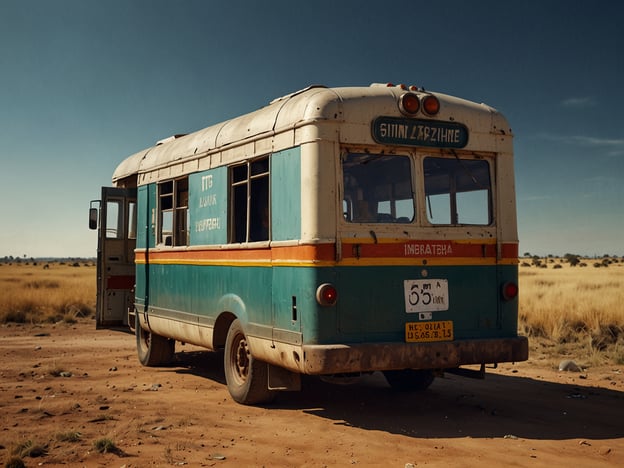 Auf dem Bild ist ein alter, grüner Bus zu sehen, der in einer offenen, grasbewachsenen Landschaft steht. Hier sind einige praktische Reisetipps, die dir helfen können, wenn du in einer ähnlichen Umgebung unterwegs bist:1. **Wasser und Snacks mitbringen**: In ländlichen oder abgelegenen Gebieten kann es schwierig sein, Lebensmittel und Getränke zu finden. Stelle sicher, dass du ausreichend Trinkwasser und Snacks dabei hast.2. **Navigationsmittel**: Verwende offline Karten oder GPS-Geräte, da die Mobilfunkabdeckung in abgelegenen Bereichen möglicherweise eingeschränkt ist.3. **Sichere Transportmittel**: Achte darauf, dass dein Transportmittel zuverlässig ist. Überprüfe vor der Abfahrt den Zustand von Fahrzeugen, besonders in ländlichen Gegenden.4. **Mit Einheimischen sprechen**: Sei offen für Gespräche mit Einheimischen, um mehr über die Region zu erfahren und hilfreiche Tipps zu erhalten.5. **Vorbereitung auf das Wetter**: Informiere dich über die Wetterbedingungen und packe entsprechend. Sonnenschutz und geeignete Bekleidung sind wichtig, besonders in heißen und trockenen Klimazonen.Diese Tipps können dir helfen, deine Reise angenehmer und sicherer zu gestalten!