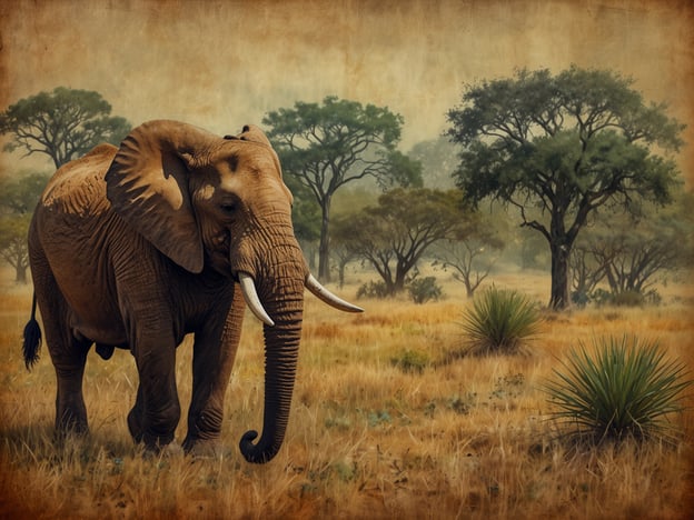 Auf dem Bild ist ein Elefant in einer weitläufigen, natürlichen Landschaft zu sehen, umgeben von Bäumen und Graslandschaft.Botswana ist ein fantastisches Reiseziel, weil es einige der besten Wildtierbeobachtungen in Afrika bietet. Die beeindruckenden Nationalparks wie der Chobe Nationalpark und das Okavango-Delta sind Heimat für eine unglaubliche Artenvielfalt, darunter Elefanten, Löwen und viele Vogelarten. Außerdem legt Botswana großen Wert auf nachhaltigen Tourismus, was bedeutet, dass Besucher die unberührte Natur schützen und gleichzeitig faszinierende Abenteuer erleben können. Die Vielfalt der Landschaften, von savannenartigen Flächen bis zu üppigen Feuchtgebieten, macht jeden Besuch einzigartig und unvergesslich.