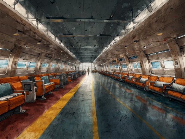 Auf dem Bild ist eine Innenansicht eines großen, modernen Transportmittels zu sehen, vermutlich eines Zuges oder eines vergleichbaren Fahrzeugs. Die Sitze sind orange und die Kabine wirkt sehr geräumig und gut beleuchtet.Wenn du Tipps für günstige Flüge suchst, hier sind einige nützliche Hinweise:1. **Frühzeitig buchen**: Oft sind Flüge günstiger, wenn du sie mehrere Monate im Voraus buchst.2. **Flexibilität**: Sei flexibel mit deinen Reisedaten. Flüge an Wochentagen sind meistens günstiger als am Wochenende.3. **Preisalarm nutzen**: Setze Preisalarme auf Flugvergleichsportalen, um über Preisänderungen informiert zu werden.4. **Low-Cost-Carrier**: Überlege, ob du mit einer Billigfluggesellschaft fliegen möchtest – oft gibt es hier sehr günstige Angebote.5. **Nebensaison reisen**: Die Preise sind in der Nebensaison oft deutlich niedriger.6. **Direktflüge vermeiden**: Manchmal sind Flüge mit Zwischenstopps günstiger als Direktflüge.Safe travels!