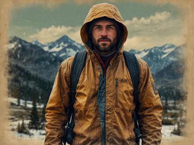 Auf dem Bild ist ein Mann zu sehen, der eine wetterfeste Jacke und einen Rucksack trägt, vor einer bergigen Landschaft.Für eine Packliste für den Yukon wären folgende Punkte wichtig:1. **Wetterfeste Kleidung**: Regenjacke, isolierte Jacke, Handschuhe, Mütze.2. **Wanderschuhe**: Robuste, wasserfeste Trekkingschuhe.3. **Rucksack**: Für Tagesausflüge und zur Aufbewahrung von Ausrüstung.4. **Sonneschutz**: Sonnencreme und Sonnenbrille.5. **Notfallausrüstung**: Erste-Hilfe-Set, Feuerzeug, Taschenlampe.6. **Essen und Trinken**: Energieriegel, getrocknete Früchte, Wasserflasche.7. **Navigation**: Karte, Kompass oder GPS-Gerät.8. **Schlafsack**: Für Übernachtungen im Freien.9. **Campingausrüstung**: Zelt, Kochgeschirr, tragbarer Herd.Diese Ausrüstung ist wichtig, um die Herausforderungen der Natur im Yukon sicher zu meistern.