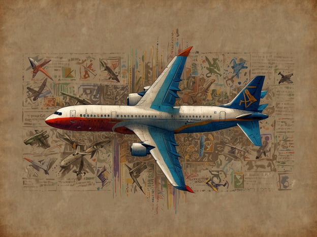Auf dem Bild ist ein stilisiertes Flugzeug zu sehen, das von verschiedenen, kunstvoll gestalteten Flugzeugen umgeben ist. Diese Darstellung könnte man mit Fluggesellschaften vergleichen, die unterschiedliche Services und Erfahrungen bieten.Das zentrale Flugzeug könnte eine Premium-Airline repräsentieren, vergleichbar mit Lufthansa oder Singapore Airlines, die für ihren hohen Komfort und Service bekannt sind. Die umgebenden Flugzeuge wirken eher bunt und verspielt, was man mit Low-Cost Airlines wie Ryanair oder EasyJet vergleichen könnte, die einfacher ausgestattet sind, aber ein gutes Preis-Leistungs-Verhältnis bieten.In einem ähnlichen Sinne könnte das Bild auch an Buchungsportale erinnern. Das Hauptflugzeug stellt vielleicht eine bekannte Plattform wie Expedia oder Booking.com dar, die umfassende Reisemöglichkeiten bieten, während die kleineren, umgebenden Flugzeuge für spezialisierte Portale stehen, die sich auf bestimmte Nischen oder günstige Angebote konzentrieren.