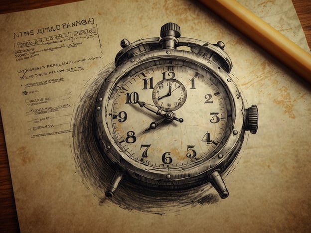 Auf dem Bild ist eine detaillierte Zeichnung einer Armbanduhr zu sehen, umgeben von einem beschrifteten Papier, das möglicherweise Flugdetails enthält.In Bezug auf Zwischenstopps und Direktflüge könnte die Uhr symbolisch für die Zeit stehen, die bei verschiedenen Flugoptionen benötigt wird. Direktflüge sparen Zeit, da sie ohne Unterbrechungen am Ziel ankommen. Hingegen können Zwischenstopps längere Reisezeiten zur Folge haben, da man zusätzliche Wartezeiten und mögliche Verzögerungen einplanen muss. Die Uhr könnte also die Bedeutung der Zeit in der Reiseplanung verdeutlichen und die Wahl zwischen Effizienz (Direktflug) und Flexibilität (Zwischenstopps) widerspiegeln.