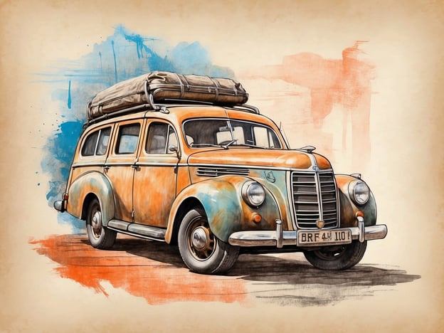 Auf dem Bild ist ein klassischer Wagen zu sehen, wahrscheinlich ein Vintage-Transportfahrzeug, das eine nostalgische Atmosphäre vermittelt. Es hat eine typische Form und Farbe, die an frühere Zeiten erinnern.
Hier sind einige Tipps für den perfekten Besuch, falls du mit einem historischen Fahrzeug unterwegs bist:
1. **Planung der Route**: Wähle malerische Straßen und Sehenswürdigkeiten, die gut für Oldtimer geeignet sind.
2. **Tankstellen im Voraus recherchieren**: Überprüfe, wo du tanken kannst, da alte Fahrzeuge möglicherweise eine andere Reichweite haben.
3. **Wetter beachten**: Achte auf die Wettervorhersage und plane entsprechend, um unerwartete Probleme zu vermeiden.
4. **Werkzeug und Ersatzteile**: Nimm grundlegende Werkzeuge und eventuell Ersatzteile mit, um bei Pannen schnell reagieren zu können.
5. **Pausen einplanen**: Plane regelmäßige Pausen ein, um die Fahrt zu genießen und die Aussicht zu genießen.
6. **Kameraden anheuern**: Fahr mit Freunden oder Familie, um die Erfahrung zu teilen und mehr Spaß zu haben!
7. **Mach Fotos**: Halte die schönsten Momente mit deinem Oldtimer fest, um Erinnerungen zu schaffen.
Viel Spaß auf deiner Reise!