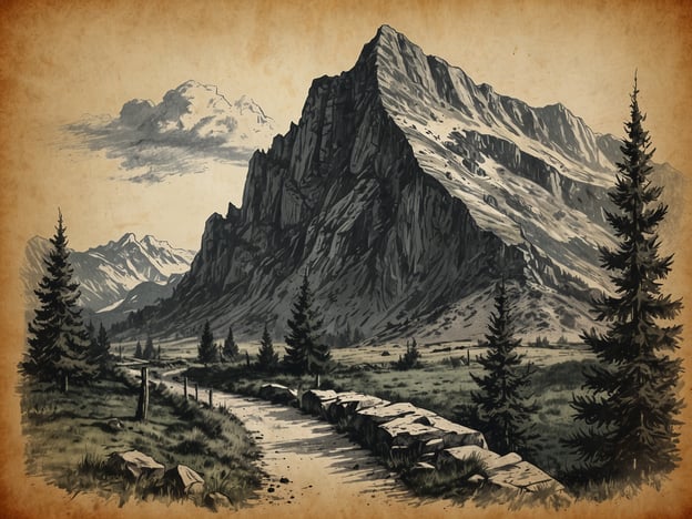 Auf dem Bild ist eine majestätische Berglandschaft zu sehen. Die beeindruckenden Berge erheben sich im Hintergrund, umgeben von weiteren Gipfeln und Wolken. Im Vordergrund führt ein schmaler Weg durch eine weitläufige, grüne Wiese, die von Nadelbäumen gesäumt ist.
Diese Szenerie eignet sich hervorragend für Aktivitäten wie Wandern, Mountainbiken und Fotografieren der atemberaubenden Natur. Zudem könnten Besucher die Ruhe der Umgebung genießen und eventuell ausgedehnte Picknicks im Freien veranstalten. Die Berge könnten auch ein beliebtes Ziel für Kletterer sein, während die Landschaft zahlreiche Möglichkeiten für Naturbeobachtungen und Entspannung bietet.