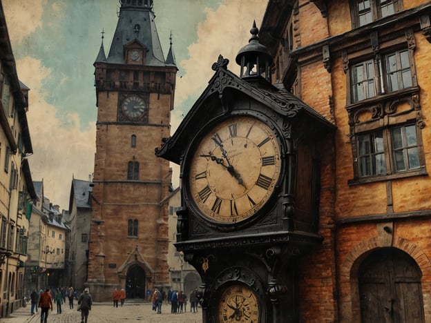 Auf dem Bild ist ein historischer Platz in Bern zu sehen, der von beeindruckender Architektur umgeben ist. Im Vordergrund steht eine alte, kunstvoll gestaltete Uhr, die typisch für die Altstadt ist. Im Hintergrund ragt ein markanter Turm, wahrscheinlich der Zytglogge, auf, der bekannt ist für sein astronomisches Ziffernblatt und die mechanischen Figuren, die zur vollen Stunde eine Aufführung zeigen.Bern ist reich an kulturellen Highlights, darunter die UNESCO-Weltkulturerbestätten der Altstadt, die zahlreiche gut erhaltene mittelalterliche Gebäude und Quellen umfasst. Die Lebendigkeit der Stadt wird durch die flanierenden Menschen und die charmante Atmosphäre unterstrichen, die zum Erkunden der vielen kleinen Geschäfte und Cafés einlädt.