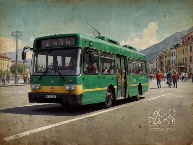Auf dem Bild ist ein grüner Bus zu sehen, der in einer Stadtansicht parkt. Dies könnte ideal für unterwegs sein, wenn du im Tessin unterwegs bist.Hier sind einige praktische Reisetipps für deinen Tessin-Urlaub:1. **Öffentlicher Nahverkehr**: Nutze Busse und Züge, um die malerischen Städte und Dörfer im Tessin einfach zu erkunden. Die Verbindungen sind in der Regel sehr gut.2. **Tickets im Voraus kaufen**: Um Zeit zu sparen, kaufe deine Fahrkarten schon vorher oder nutze mobile Apps, um bequem zu reisen.3. **Besuch von Märkten**: Halte an lokalen Märkten an, um frische Produkte zu probieren. Diese Märkte sind oft in der Nähe von Busstationen zu finden.4. **Wanderungen planen**: Der Tessin ist berühmt für seine Wanderwege. Informiere dich vorher über die Routen und transportiere ausreichend Wasser und Snacks.5. **Sprachkenntnisse**: Obwohl viele Menschen Englisch sprechen, ist es hilfreich, ein paar Grundkenntnisse in Italienisch zu haben, um mit Einheimischen zu kommunizieren.Viel Spaß im Tessin!