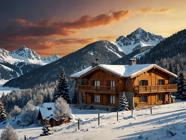 Auf dem Bild ist ein malerisches Chalet in einer schneebedeckten Winterlandschaft zu sehen, umgeben von Bergen und Bäumen. Es vermittelt eine gemütliche und einladende Atmosphäre.Wenn du im Wallis übernachten möchtest, sind einige empfehlenswerte Unterkünfte:1. **Chalet im Skigebiet Zermatt** – Bietet direkten Zugang zu den Pisten und eine traumhafte Sicht auf das Matterhorn.2. **Hotel Crans Ambassador** – Ein luxuriöses Hotel in Crans-Montana mit Wellnessbereich und atemberaubender Bergsicht.3. **Alpenhotel Fleurs de Zermatt** – Charmantes Hotel, ideal für Romantiker, mit traditionellem Ambiente und moderner Ausstattung.4. **Berghotel Schatzalp** – Ein historisches Hotel in der Nähe von Davos, umgeben von Natur und ideal für Wanderungen.Egal für welche Unterkunft du dich entscheidest, das Wallis bietet eine Vielzahl von Möglichkeiten für einen unvergesslichen Aufenthalt in den Alpen.