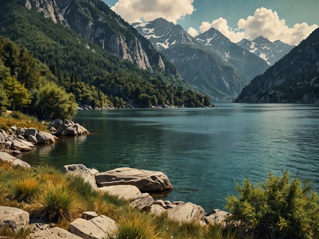 Auf dem Bild ist eine malerische Landschaft mit einem ruhigen See, umgeben von Bergen und üppigem Grün zu sehen. In Locarno könntest du ähnliche Erlebnisse genießen, wie:
1. **Bootstour auf dem Lago Maggiore**: Du kannst eine entspannende Bootsfahrt machen und die Schönheit der Landschaft vom Wasser aus erleben.
2. **Wanderungen**: Es gibt zahlreiche Wanderwege in der Umgebung, die zu atemberaubenden Aussichtspunkten führen, von denen du die Berge und den See bewundern kannst.
3. **Piazza Grande**: Ein Besuch in Locarno wäre nicht vollständig ohne einen Bummel über die Piazza Grande, wo im Sommer zahlreiche Veranstaltungen und Festivals stattfinden.
4. **Besuch des Cimetta**: Mit der Gondelbahn kannst du auf den Hausberg Cimetta fahren und die spektakuläre Aussicht auf die Alpen und den Lago Maggiore genießen.
5. **Schwimmen oder Entspannen am See**: An vielen Stellen am Lago Maggiore gibt es schöne Strände, wo du schwimmen oder einfach die Sonne genießen kannst.
Diese Aktivitäten bieten eine wunderbare Möglichkeit, die natürliche Schönheit und die entspannte Atmosphäre von Locarno zu erleben.