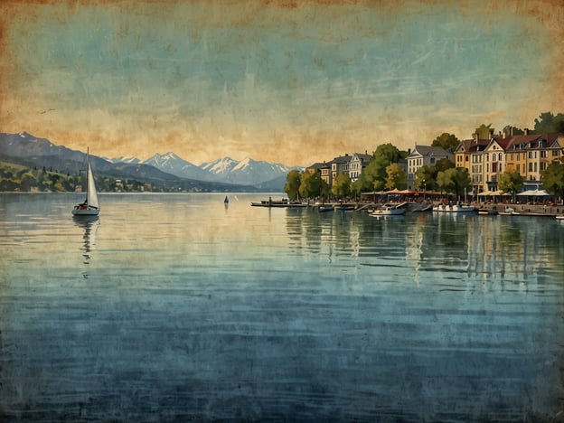 Auf dem Bild ist eine malerische Landschaft zu sehen, die einen ruhigen See mit segelnden Booten sowie eine Uferpromenade mit hübschen Gebäuden und Bäumen zeigt. Die Berge im Hintergrund sind schneebedeckt und verleihen der Szene eine beeindruckende Kulisse.
**Warum Montreux als Reiseziel wählen?**
Montreux bietet eine atemberaubende Lage am Genfersee, umgeben von den Alpen. Die charmante Uferpromenade lädt zu Spaziergängen ein, und die Stadt verfügt über ein reiches kulturelles Erbe, darunter das berühmte Montreux Jazz Festival. Zudem sind die Weinregionen in der Nähe bekannt für ihre hervorragenden Weine, und die atemberaubenden Landschaften bieten zahlreiche Freizeitmöglichkeiten, wie Wandern und Bootsfahrten. Montreux ist perfekt für einen entspannten und zugleich ereignisreichen Urlaub.