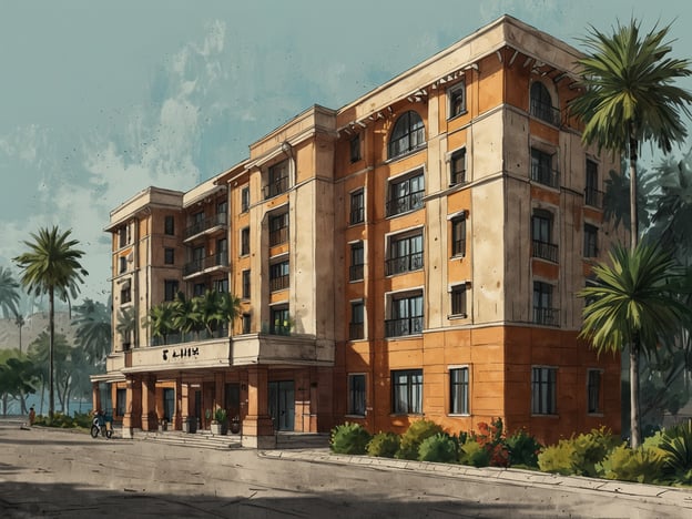 Auf dem Bild ist ein modernes, mehrstöckiges Gebäude zu sehen, das wie ein Hotel oder ein Apartmentkomplex aussieht. Es hat eine warme Farbgestaltung in Orange- und Beigetönen und ist von tropischen Pflanzen und Palmen umgeben, was auf ein angenehmes Klima hinweist.
Für jeden Geschmack gibt es hier verschiedene Unterkunftsmöglichkeiten:
1. **Luxushotel**: Ideal für Reisende, die stilvolle Zimmer und erstklassige Annehmlichkeiten suchen.
2. **Familienfreundliche Apartments**: Mit geräumigen Zimmern und Küchen für Familien, die länger bleiben möchten.
3. **Boutique-Hotel**: Perfekt für Paare oder Einzelreisende, die eine intime und einzigartig gestaltete Atmosphäre schätzen.
4. **Günstige Hostels**: Für Rucksacktouristen und preisbewusste Reisende, die eine einfache und gesellige Unterkunft suchen.
Die Lage des Gebäudes in einer tropischen Umgebung und die ansprechende Architektur machen es zu einem attraktiven Ziel für diverse Besucher.