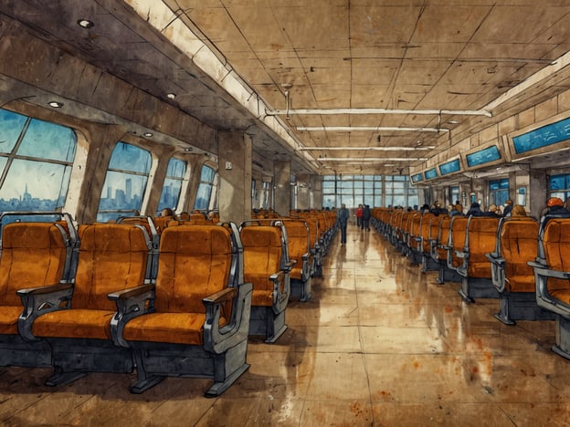 Auf dem Bild ist eine Wartelounge zu sehen, die mit orangefarbenen Sitzen ausgestattet ist. Es gibt große Fenster, durch die Tageslicht hereinfällt, und im Hintergrund sind einige Passagiere zu sehen, die auf ihren Flug warten.Wenn es um die Flugbuchung geht, gibt es einige zusätzliche Faktoren zu beachten:1. **Reisezeit**: Achte auf die beste Reisezeit, um Kosten zu sparen und Menschenmassen zu vermeiden.2. **Flughafenoptionen**: Vergleiche verschiedene Flughäfen, da die Preise variieren können.3. **Flexibilität**: Flexible Reisedaten können helfen, günstigere Flüge zu finden.4. **Buchungszeit**: Frühes Buchen kann oft zu besseren Preisen führen.5. **Zusätzliche Gebühren**: Informiere dich über mögliche zusätzliche Gebühren für Gepäck oder Sitzpläne.6. **Fluggesellschaften**: Vergleiche unterschiedliche Fluggesellschaften hinsichtlich Service und Preis-Leistungs-Verhältnis.Diese Faktoren können einen großen Einfluss auf die Gesamterfahrung und die Kosten deiner Reise haben.