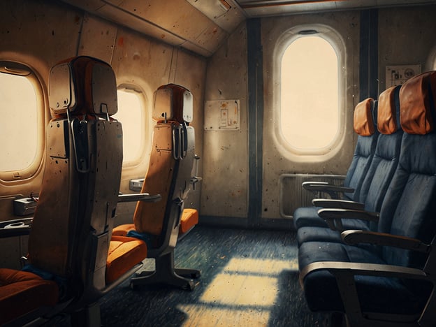 Auf dem Bild ist das Innere eines Flugzeugs zu sehen, mit leeren Sitzen und Fenstern, durch die Licht fällt.Für deine Reise nach Leeuwarden könnten die besten Fluggesellschaften unter anderem KLM, Lufthansa und Ryanair sein, da sie oftmals Verbindungen zu Städten in der Nähe bieten. Auch regionale Airlines wie Transavia könnten nützliche Optionen haben. Es empfiehlt sich, die aktuellen Flugzeiten und Preise zu vergleichen.
