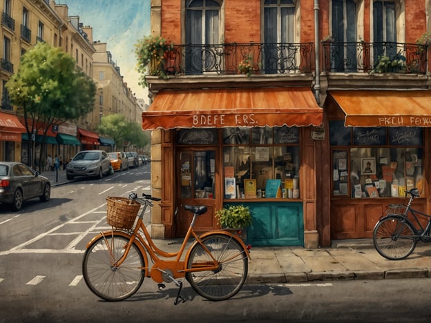 Auf dem Bild ist eine charmante Straßenszene mit einem orangefarbenen Fahrrad, das an einem Bürgersteig abgestellt ist, zu sehen. Im Hintergrund sind farbenfrohe Läden und Cafés zu erkennen, die eine einladende Atmosphäre verbreiten.### Praktische Reisetipps für Namur:1. **Öffentliche Verkehrsmittel**: Nutze die Busse und Züge, um bequem durch die Stadt und ihre Umgebung zu reisen. Die Haltestellen sind gut ausgeschildert.2. **Fahrradverleih**: In Namur gibt es verschiedene Verleihstationen für Fahrräder. Es lohnt sich, die Stadt auf zwei Rädern zu erkunden, um versteckte Ecken zu entdecken.3. **Essensmöglichkeiten**: Probiere lokale Spezialitäten in den kleinen Cafés und Restaurants. Die Belgische Waffel und Schokolade sind ein Muss!4. **Sehenswürdigkeiten**: Besuche die Zitadelle von Namur für eine atemberaubende Aussicht und erkunde die Altstadt mit ihren historischen Gebäuden.5. **Wanderungen**: Nutze die umliegenden Wanderwege für entspannende Spaziergänge in der Natur. Die Landschaft um Namur ist sehr malerisch.Viel Spaß beim Entdecken von Namur!