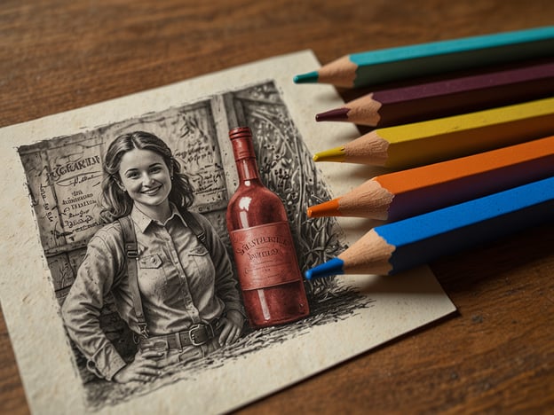 Auf dem Bild ist eine grafische Darstellung einer Frau zu sehen, die neben einer Flasche Wein steht. Es handelt sich um eine künstlerische Illustration, umgeben von Buntstiften in verschiedenen Farben.### Praktische Tipps für deine Reise nach Remich:1. **Weinverkostungen**: Remich ist bekannt für seine Weinproduktion. Plane einen Besuch in örtlichen Weingütern und nimm an Weinverkostungen teil.2. **Spazieren entlang der Mosel**: Nutze die malerischen Uferpromenaden für entspannte Spaziergänge oder Fahrradtouren.3. **Bootstouren**: Vielleicht möchtest du eine Bootsfahrt auf der Mosel unternehmen. Dies bietet eine tolle Perspektive auf die umliegende Landschaft.4. **Lokale Küche probieren**: Genieß die regionalen Spezialitäten in einem der vielen Restaurants. Vergiss nicht, ein Glas lokalen Wein zu bestellen!5. **Besuche das Europäische Weinfest**: Wenn du zur richtigen Zeit da bist, erlebe das jährliche Weinfest, das viele lokale Köstlichkeiten und Weine bietet.6. **Informiere dich über den Transport**: Überprüfe die öffentlichen Verkehrsanbindungen, um flexibel zu sein.Hoffentlich helfen dir diese Tipps bei deiner Reiseplanung!