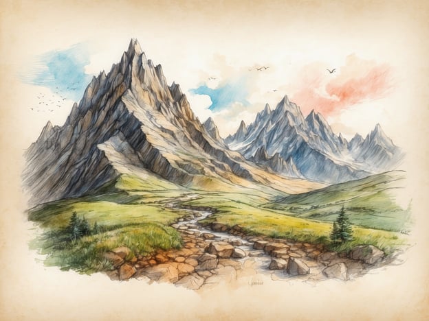 Auf dem Bild ist eine malerische Berglandschaft zu sehen, die zu abenteuerlichen Aktivitäten für die ganze Familie einlädt. Hier sind einige Ideen:1. **Wandern**: Erkundet die zahlreichen Wanderwege, die durch die atemberaubende Natur führen. Es gibt Routen für jedes Fitnesslevel.2. **Klettern**: Für die Abenteuerlustigen bietet die zerklüftete Felslandschaft ideale Bedingungen zum Klettern.3. **Picknicken**: Genießt ein Familienpicknick in der malerischen Umgebung mit Blick auf die Berge und den klaren Himmel.4. **Fotografie**: Haltet die schönen Landschaften und besonderen Momente während eurer Abenteuer fest.5. **Vogelbeobachtung**: Die Vogelwelt in den Bergen ist vielfältig und spannend zu beobachten.6. **Camping**: Verbringt die Nacht unter dem Sternenhimmel und genießt die Natur von ganz nah.Diese Aktivitäten bringen Spaß und Abenteuer für die ganze Familie!