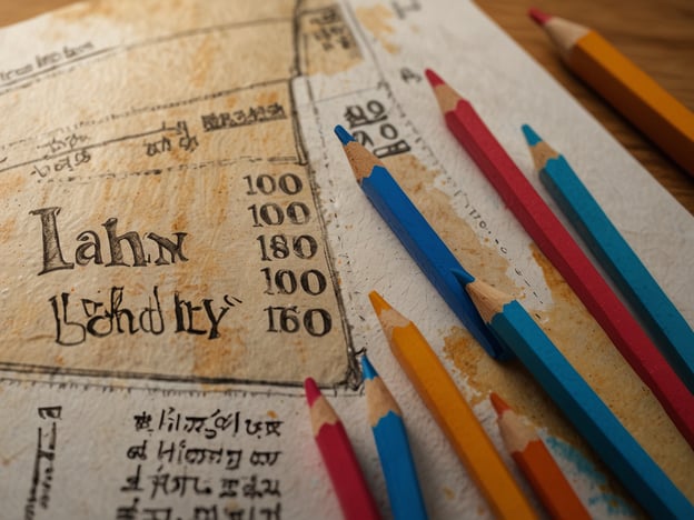 Auf dem Bild sind einige Buntstifte und ein Blatt Papier zu sehen, das vermutlich eine Art Skizze oder Notizen enthält. Die Schrift auf dem Papier könnte eine alte Sprache oder eine künstlerische Darstellung sein.**Praktische Tipps für deine Reise:**1. **Notizen machen:** Nimm immer ein Notizbuch oder eine Skizze mit, um Eindrücke festzuhalten.2. **Zeichnen oder Malen:** Nutzen Buntstifte, um die Umgebung festzuhalten oder kreative Ideen zu entwickeln.3. **Sprache lernen:** Wenn du in ein Land reist, dessen Schrift oder Sprache du nicht verstehst, kann es hilfreich sein, grundlegende Ausdrücke zu lernen, um dich besser verständigen zu können.4. **Kulturelle Elemente dokumentieren:** Fotografiere Dinge, die du interessant findest, und notiere deren Bedeutung oder deinen Eindruck dazu.5. **Entspannung einplanen:** Plane Zeit ein, um einfach nur zu beobachten und zu genießen, was um dich herum passiert. Kreativität kann aus diesen Momenten entstehen.